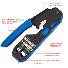 The smart keeper lan cable lock, from smart keeper, prevents your local area network connections from being diverted or invaded by unauthorized personnel. Rj45 Tool Network Crimper Cable Stripping Plier Stripper For Rj45 Cat6 Cat5e Cat5 Rj11 Rj12 Connector Ethernet Cable Cutter Libromart