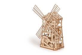 Windmill Wooden Model Kits Mechanical Model Creative Thinking Skills