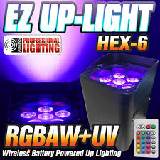 Ez Up Light Hex 6 Led Battery Powered Wireless Control By Smart Phone App Wireless Remote