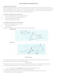If the height of a right triangle is 4 cm long, with a scale factor of 2 you would calculate. Transformation Enlargement And Reduction Shape Length
