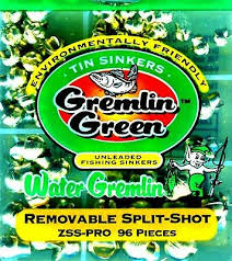 Water Gremlin Green Unleaded Removable Tin Split Shot