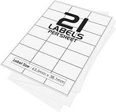 5″ x 11″ label web templates for lazer and ink jet printing. 21 Labels Per A4 Sheet 25 Sheets 525 Labels Total Self Adhesive Address Mailing Printer Labels Compatible With Inkjet And Laser Printers Printable Sticky Sheet Labels Jam Free Amazon Co Uk Office Products