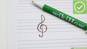 Now we'll cover how you actually draw a bass clef. How To Draw A Treble Clef 8 Steps With Pictures Wikihow