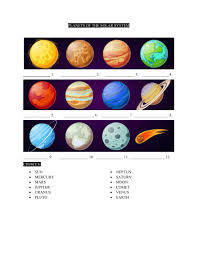 Everything you could want to know about venus, the second planet from the sun. Planets Of The Solar System Interactive Worksheet