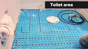 Curbless Shower Floor Heating Install Under Tile Shower Floor Master Shower Floor Heating Systems