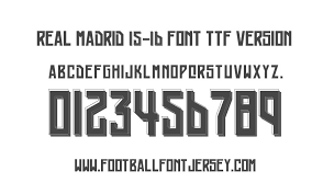 Be sure to use corel draw 17 to open this file. Real Madrid Font Name