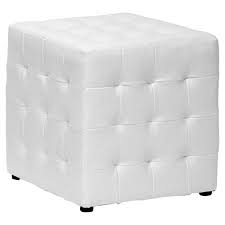 Poly and bark denver modern leather ottoman pouf (cognac tan). 25 White Leather Ottomans Square Rectangle Home Stratosphere