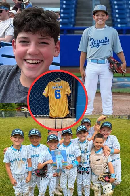 The family of 12-year-old Xavier Taylor threw out the first pitch at a  Little League game in Camden County on Saturday.