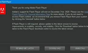 Download adobe flash player for windows now from softonic: Adobe Flash Player Officially Bids Goodbye Today With Eol Notifications