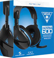 Turtle Beach Stealth 600 Wireless Surround Sound Gaming Headset For Playstation 4 And Playstation 4 Pro Black Blue Tbs 3340 01 Best Buy