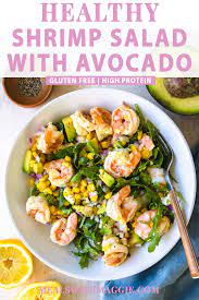 Summery Shrimp Salad With Avocado Meals With Maggie Recipe Healthy Food Recipes Clean Eating Healthy Light Lunches Shrimp Salad