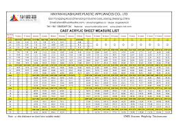 plastic sheet thickness chart best picture of chart