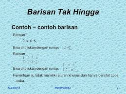 Kekonvergenan Barisan Tak Hingga Ppt Download