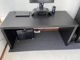 Malm deskalicepractical desk with ample surface space. Ikea Malm Desk As New Black Brown Furniture Tables Chairs On Carousell