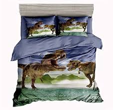 Dinosaur bedding set blue dino blocks bed, fullby chf industries inc(3). Sxinhome 3d Tyrannosaurus Rex Dinosaur Bedding Set For Teen Boys Duvet Cover Set 3 Pcs 1 Duvet Cover 1 Pillowcases No Comforter Inside Twin Size Buy Online In Aruba At Aruba Desertcart Com Productid 92484676