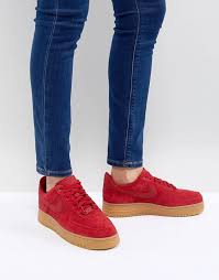 Black Air Force 1 Gum Sole Nike Air Force 1 Red Suede Trainers With Gum Sole Nike Gum Sole Trainers Women Versace Sneakers