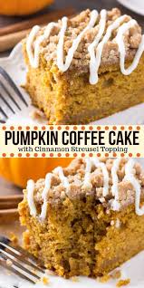 Pumpkin Coffee Cake Recipe In 2020 Pumpkin Coffee Cakes Fall Baking Recipes Thanksgiving Desserts