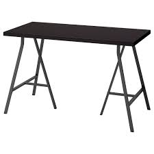 Linnmon Lerberg Table Black Brown Gray 47 1 4x23 5 8 120x60 Cm In 2020 Ikea Linnmon Tisch Und Ikea