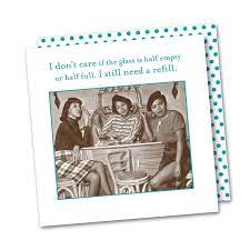 Maybe you would like to learn more about one of these? Half Empty Or Half Full Funny Cocktail Napkins Napkins2go