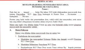 Home » carita pangalaman » 4+ contoh cerita pengalaman belajar online di rumah karena. Berita Acara Musyawarah Desa Penyerahan Keluarga Penerima Blt Dana Desa