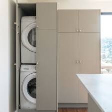 Ikea Cabinet Storage With Semihandmade Fronts Laundry Room Inspiration Ikea Cabinets Laundry Room Inspiration Built In Pantry