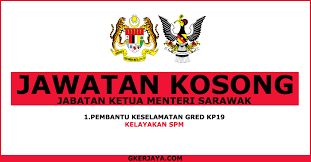 In the continuous efforts of improving sarawak's state civil service delivery, mycreativeidea is an idea sharing platform for both civil servants and the public to channel individuals' creative and innovative ideas recommendation solution to the sarawak civil service. Jawatan Kosong Jabatan Ketua Menteri Sarawak Mereka Yang Sedang Mencari Jawatan Kosong Kerajaan Jangan Lepaskan Peluang Untuk Mem Novelty Sign Need A Job Job