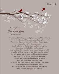 Loss Of Mother In Memory Of Mom Mother In Heaven Personalized Etsy Mother In Heaven Memorial Poems Mom In Heaven