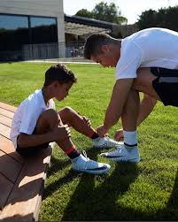 He is famous for being a family member. Cristiano Ronaldo Jr Skills
