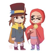 I Forget To Post This Xd Just Small Doodle Of Me And Youmna As The The Hat Kid And Mustache Girl It Was My Little Sisters I A Hat In Time Small
