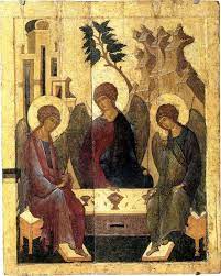 Андрей рублев, год 1411, икона «троица». Troica Andrej Rublev Rublev Andrej