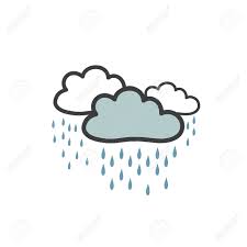 Cloud burst is also known as a flash flood, it occurs when clouds with very high humidity stop at one place and droplets of water begin to mix together. Color Picture Of Gray Clouds With Heavy Rain Symbol Of The Weather Royalty Free Cliparts Vectors And Stock Illustration Image 129022125
