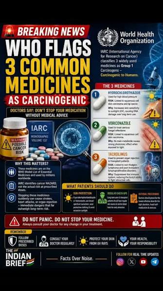 3 widely-prescribed medicines classified as cancer-causing by WHO #rvcjinsta
