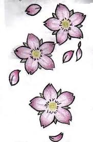 My Cherry Blossoms Colored Japanese Flower Tattoo Cherry Blossom Drawing Cherry Blossom Tattoo