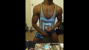 Jerk off in tank top