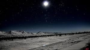 Hd Wallpaper Landscape Moon Mountains Photography Snow Stars Wallpaper Flare
