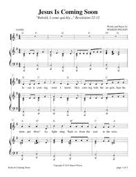 Jesus Is Coming Soon By Sharon Wilson Digital Sheet Music For Lead Sheet Score Solo Part Download Print S0 14952 Sheet Music Plus