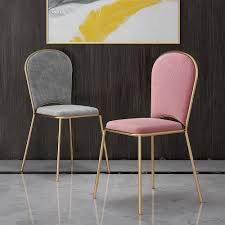 Gray Pink Upholstered Velvet Dining Chair Set Of 2 Gold In 2020 Velvet Dining Chairs Dining Chairs Dining Chair Set