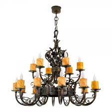Rustic ceiling lights lamp art.165 wrought iron antique gold decorated by hand. Casa Padrino Baroque Wrought Iron Chandelier 18 Lights Hanging Lamp Chandelier Hanging Lamp Ceiling Lamp Castle Chandelier
