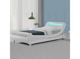 Tenemos el modelo con el tamaño y las en conforama somos especialistas en sofás, colchones, salones, dormitorios, cocinas. Lit Led Design Julio Blanc 90x190 Vente De Lit Enfant Conforama