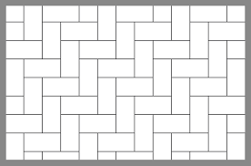 Included is the install of the ceramic tile to be set overtop other flooring, or subflooring, in either a straight or diagonal pattern on the horizontal floor surface. Tile And Paver Layout Patterns Inch Calculator