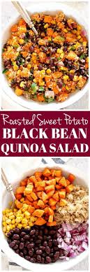 Roasted Sweet Potato Black Bean Quinoa Salad Recipe Healthy And Filling Quinoa Salad With Cumin Healthy Salad Recipes Roasted Sweet Potatoes Healthy Recipes