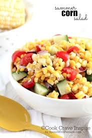 Summer Corn Salad This Sweet Corn Salad Is Simply Delicious And Quick The Perfect Way To Enjoy Summer Summer Corn Salad Yummy Salad Recipes Delicious Salads