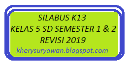 V / 1 mata pelajaran: Silabus K13 Kelas 5 Sd Semester 1 2 Revisi 2020 Kherysuryawan Id