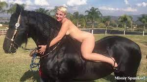 Riding horse porn