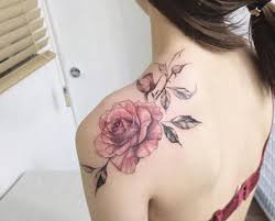 Tattooblend Com Wp Content Uploads 2016 04 Rose Tattoo Design 9 1 Jpg X26891 Rose Shoulder Tattoo Flower Tattoo Shoulder Shoulder Tattoos For Women