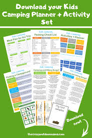 Free printables and activities for kids. 11 Easy Camping Activities And Ideas For Kids That Are Cheap And Fun The Crazy Outdoor Mama