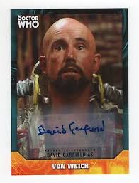 2017 Topps Doctor Who Signature Series David Garfield autograph card