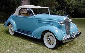 Blue 1936 Chevrolet Cabriolet Car Picture Chevy Car Pics Retro Cars Vintage Cars Chevrolet