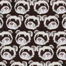 Colorful Fabrics Digitally Printed By Spoonflower The Army Of Nihilist Ferrets In 2020 Ferret Fabric Spoonflower