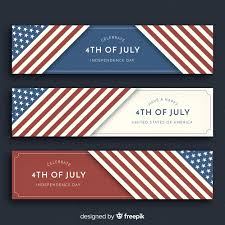 See 4th of july cartoon stock video clips. Free Vector Fourth Of July Banners